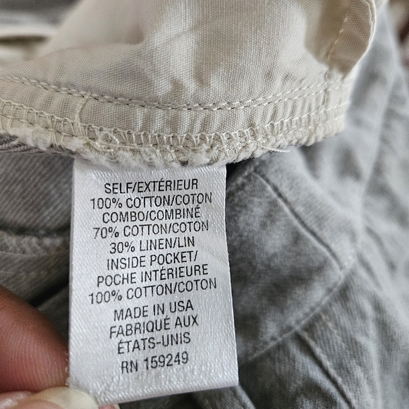 TWP Joanna Two-toned Linen-blend Pants In Natural Heather Grey - Picture 9 of 9